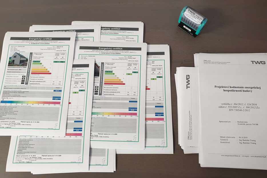 energetický certifikát